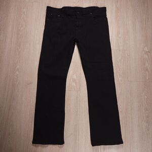 The Unbraded Brand UB344 Selvedge Jeans 42(40x30) Straight 11oz Black Stretch